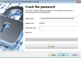 Avast Decryption Tool for MafiaWare666 screenshot