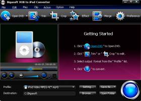 Bigasoft VOB to iPod Converter screenshot