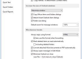 ReliefJet Quick Tweaks for Outlook screenshot