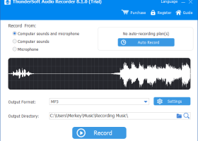 ThunderSoft Audio Recorder screenshot