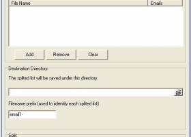 Master Mailing List Splitter screenshot