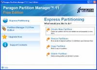 Paragon Partition Manager Free Edition screenshot