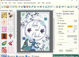 Custom Wedding Card Maker Software screenshot