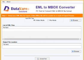 DataVare EML to MBOX Converter Expert screenshot