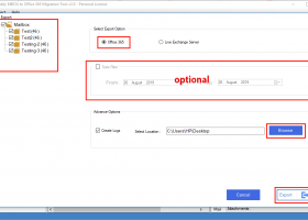 MailsDaddy MBOX to Office 365 Migration screenshot