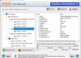 FAT Recovery Software screenshot