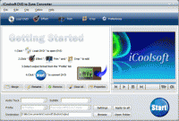 iCoolsoft DVD to Zune Converter screenshot