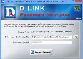 Password Decryptor for DLink screenshot