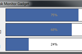 Disk Monitor Gadget screenshot