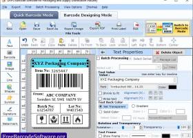 Free Packaging Barcode Software screenshot