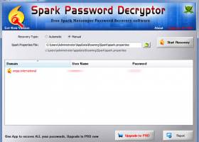 Spark Password Decryptor screenshot