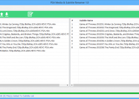 PSA Media & Subtitle Renamer screenshot