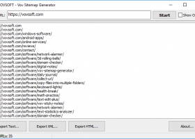 Vov Sitemap Generator screenshot