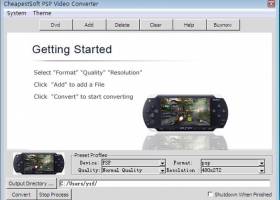 YaoSoft PSP Video Converter screenshot