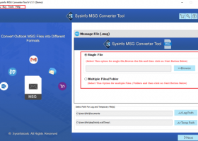 SysInfo MSG to EML Converter screenshot