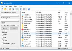 FileSearchEX screenshot