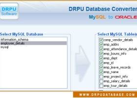 MySQL to Oracle screenshot