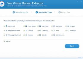 Free iTunes Backup Extractor screenshot