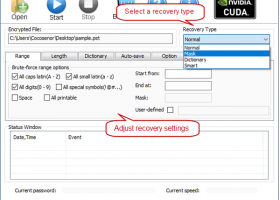 Cocosenor Outlook Password Tuner screenshot