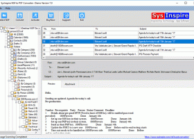 SysInspire NSF to PST Converter screenshot