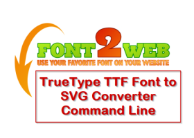 VeryUtils TTF to SVG Command Line screenshot