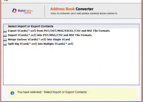 Datavare Address Book Converter screenshot