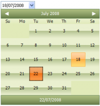 TAdvSmoothDatePicker screenshot