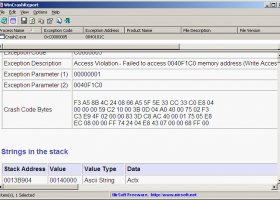 WinCrashReport screenshot