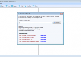 Softaken vCard to CSV Converter screenshot