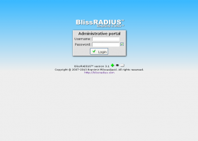 BlissRADIUS screenshot