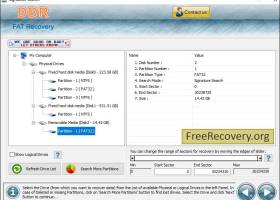 FAT Data Recovery Program screenshot