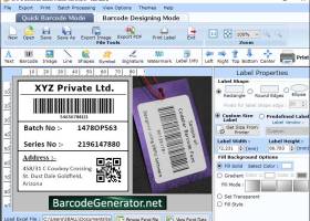 Barcode Generator Program screenshot