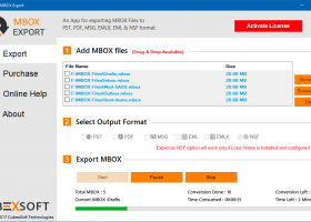 CubexSoft MBOX Export screenshot