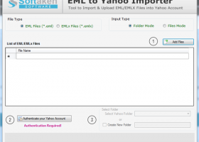 Softaken EML to Yahoo Importer screenshot