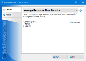 Message Response Time Statistics screenshot