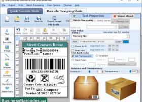 Postal Barcode Label Maker screenshot