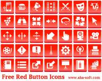 Free Red Button Icons screenshot