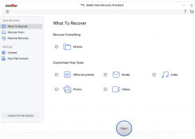 Stellar Data Recovery Standard screenshot