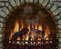 3D Realistic Fireplace Screen Saver screenshot