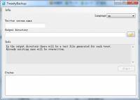 TweetyBackup screenshot