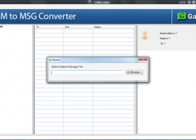 GainTools OLM to MSG Converter screenshot