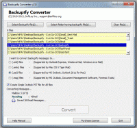 Backupify Emails Converter Tool screenshot