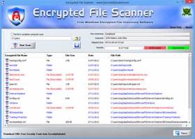 Encrypted File Scanner screenshot