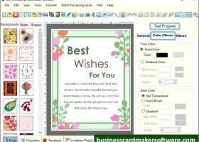 Greeting Cards Software screenshot