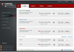 Comodo System Cleaner (32 bit) screenshot