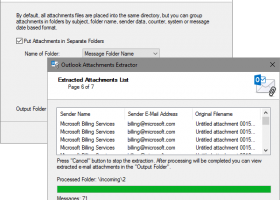 Attachments Extractor for Outlook screenshot