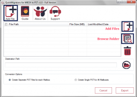 QuickMigrations for MBOX to PST screenshot