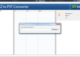 GainTools TGZ to PST Converter screenshot