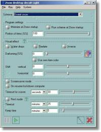 Znow desktop decoration screenshot