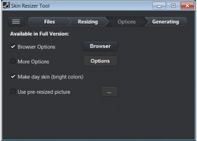 Skin Resizer Tool screenshot